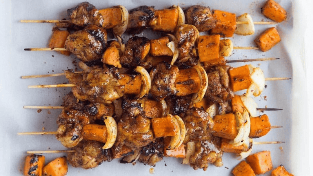 Spicy-Honey Glazed Chicken Kebabs