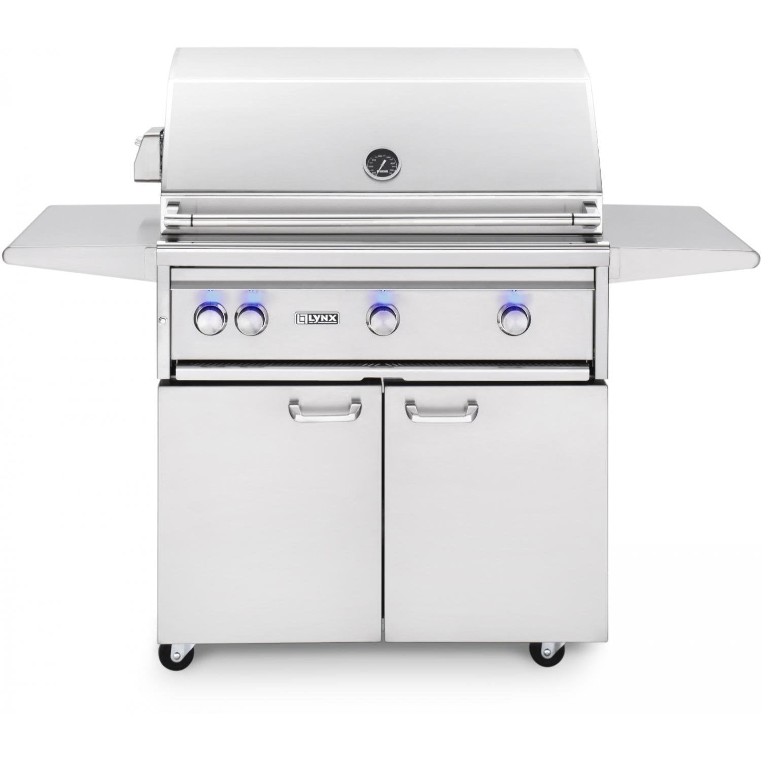 Lynx Professional 36 Grill with One Infrared Trident Rotisserie The Outdoor Appliance Store