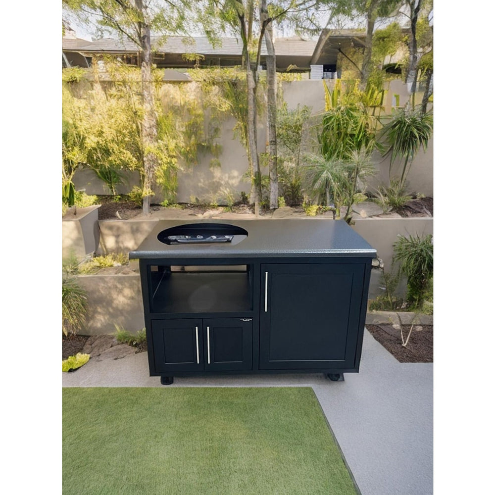 Challenger Designs Torch 48″ Big Green Egg Cart - Shaker Door