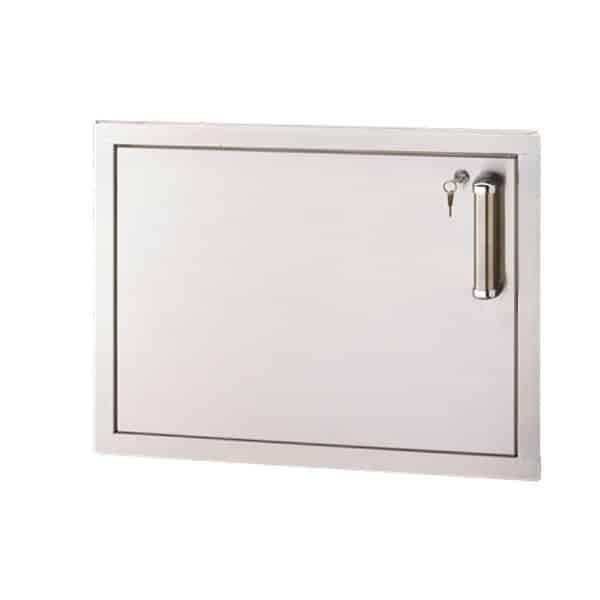 Fire Magic Multi-Access Flush 20-Inch Left-Hinged Single Locking Access Door - Horizontal With Soft Close - 53914KSC-L