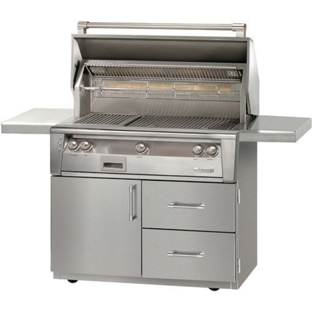 Alfresco ALXE 42” Gas Grill On Deluxe Cart with Sear Zone