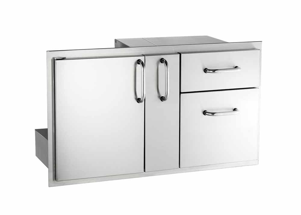 American Outdoor Grill Access Door with Drawer and Storage