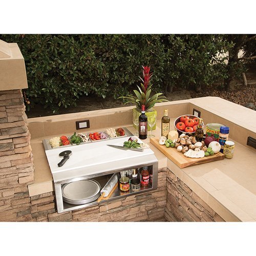 Alfresco 30 Pizza Prep Garnish Center The Outdoor Appliance Store