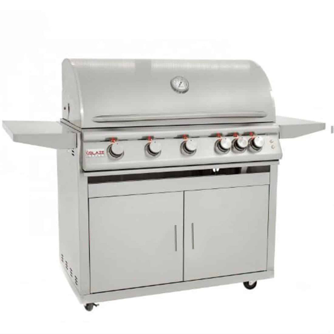 Blaze LTE 40-Inch 5-Burner Gas Grill On Cart - BLZ-5LTE2 + BLZ-5-CART-SC