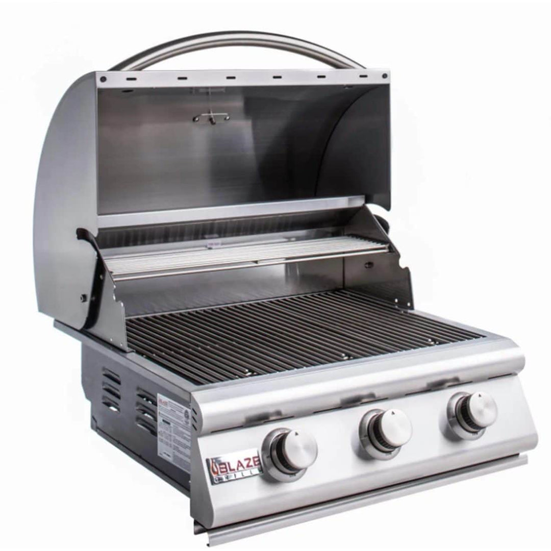 Blaze Prelude LBM 25-Inch 3-Burner Built-In Gas Grill – BLZ-3LBM.1