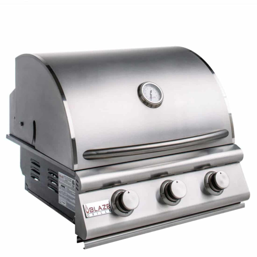 Blaze Prelude LBM 25-Inch 3-Burner Built-In Gas Grill – BLZ-3LBM