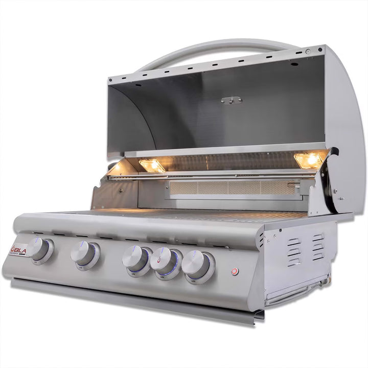 Blaze | LTE+ Marine Grade 32-Inch 4-Burner Built-In Grill w/ Lift-Assist Hood & Rear Infrared Burner (BLZ-4LTE3MG)