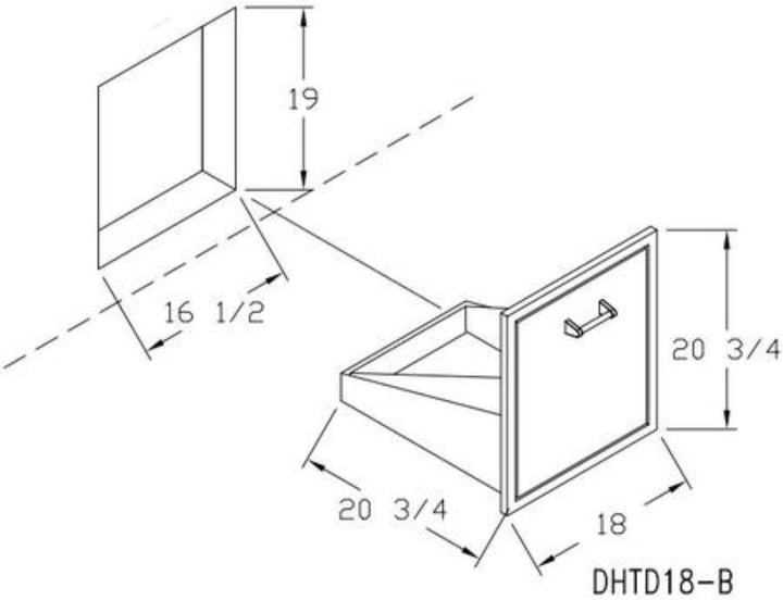 Delta Heat | 18" Tall Trash Drawer