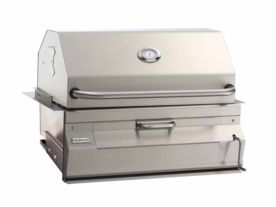 Fire Magic Legacy 30-Inch Built-In Smoker Charcoal Grill - 14-SC01C-A