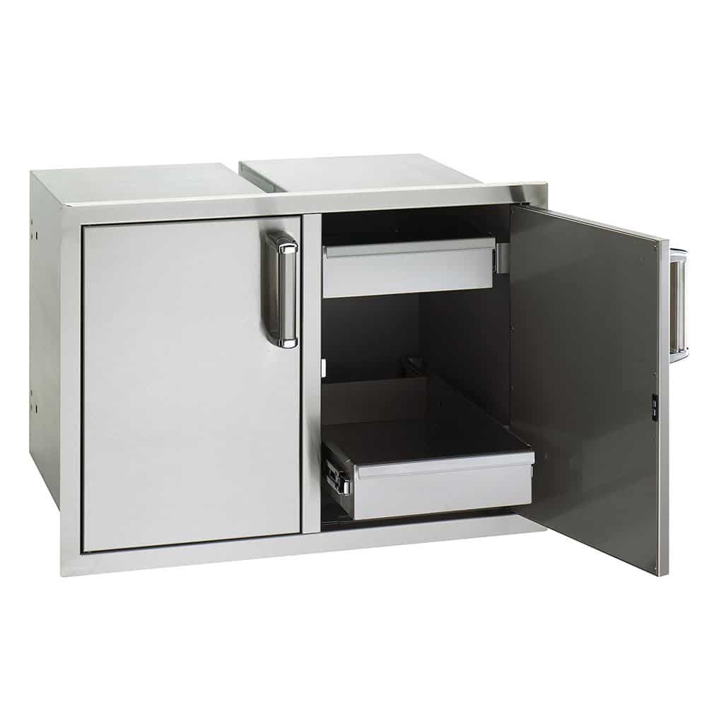 Fire Magic | Premium Flush 30-Inch Enclosed Cabinet Storage With Drawers With Soft Close