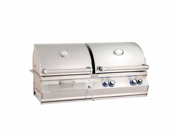 Fire Magic | Aurora A830 Gas/Charcoal Combo Grill | Analog Thermometer