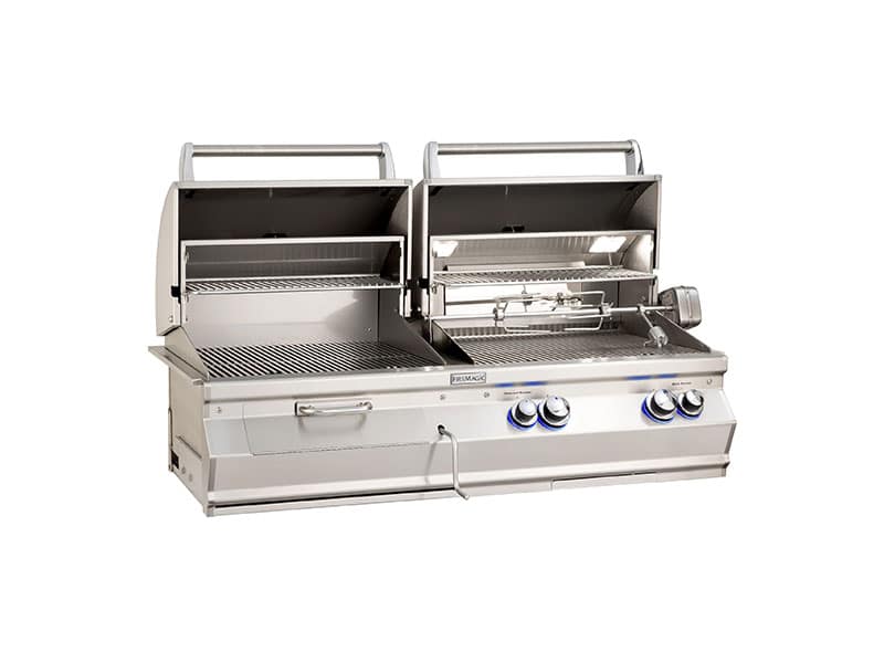 Fire Magic Aurora A830 Gas Charcoal Combo Grill with Analog Thermo The Outdoor Appliance Store