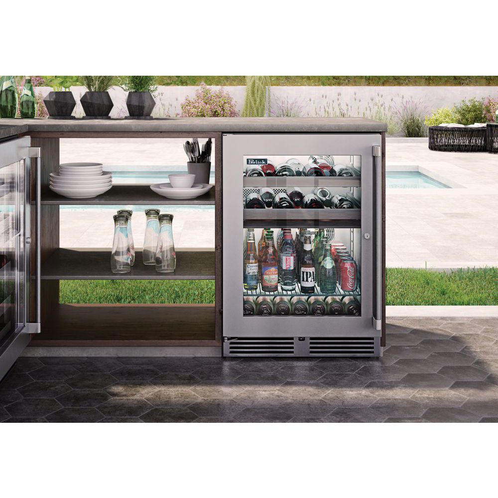 Perlick 24-Inch Outdoor Refrigerator/Wine Reserve - HP24CO-4