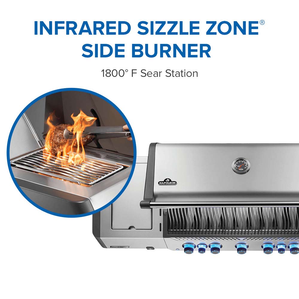 Napoleon | Prestige® 665 Connected Grill with Infrared Side and Rear Burners, SS