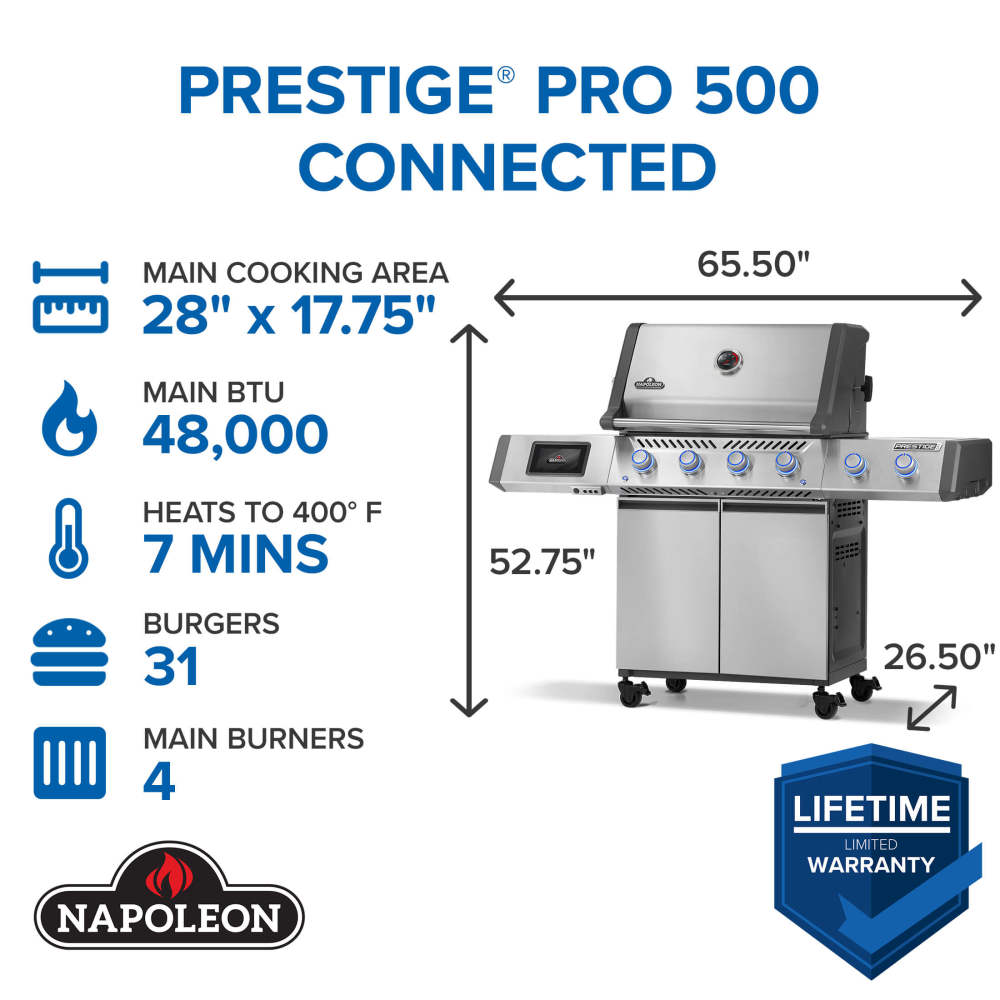 Napoleon | Prestige® PRO 500 with Smart Technology (PRO500VXRSIB)