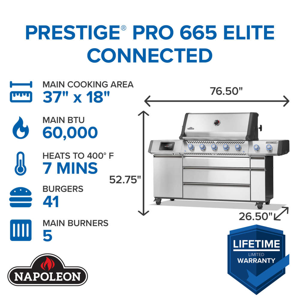 Napoleon | Prestige® PRO 665 Elite with Smart Technology (PRO665VXRSIB)