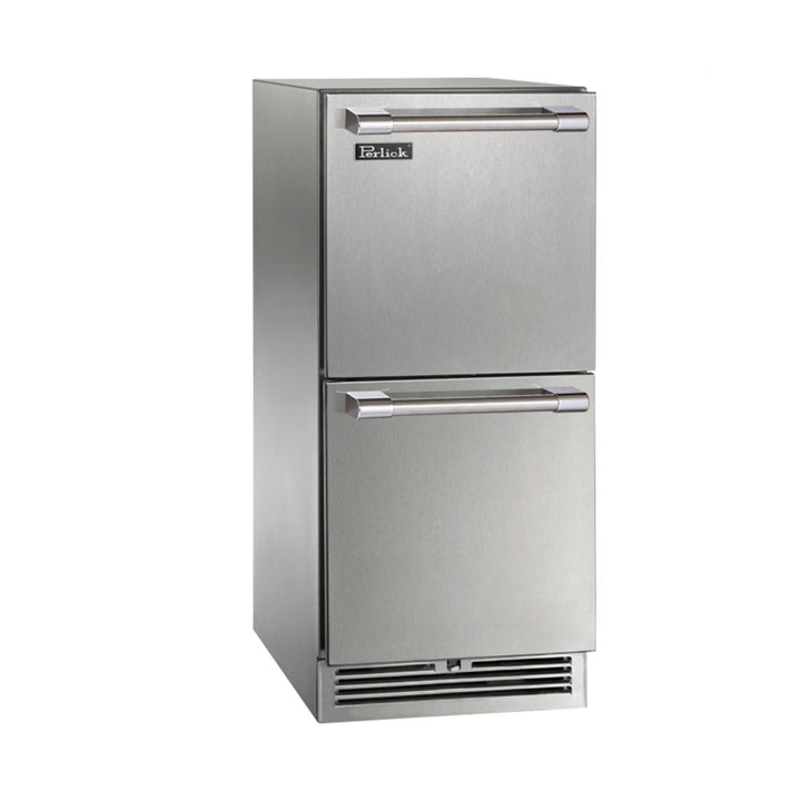 Perlick 15-Inch Signature Series Stainless Steel Drawer Outdoor Refrigerator - HP15RO-4-5.main