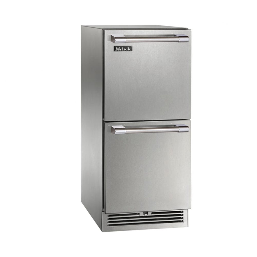 Perlick 15-Inch Signature Series Stainless Steel Drawer Outdoor Refrigerator - HP15RO-4-5.main