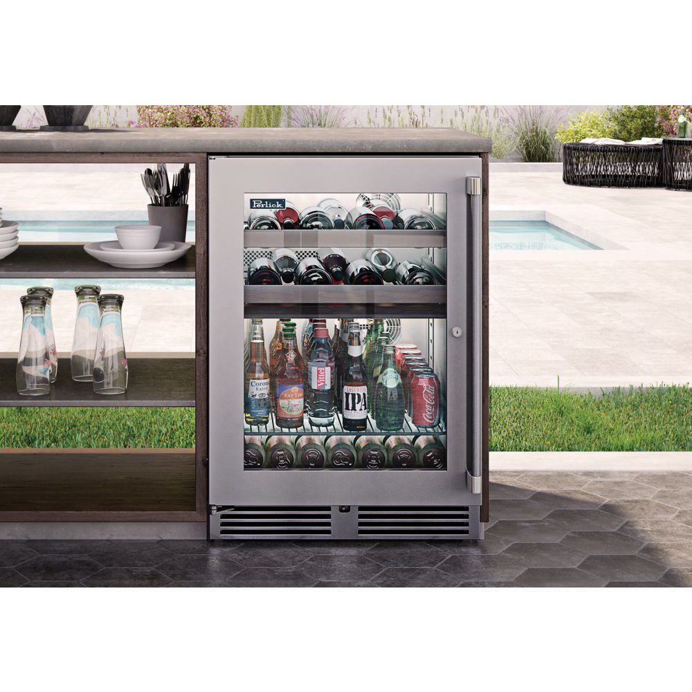 Perlick 24-Inch Signature Series Outdoor Beverage Center - HP24BO-4.2