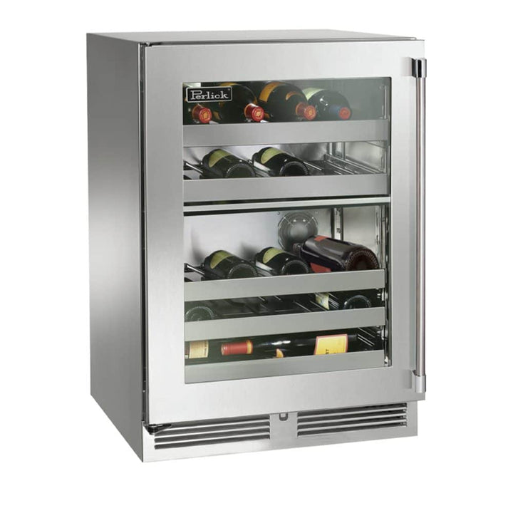 Perlick 24-inch Signature Series Dual-zone Wine Reserve - HP24DO-4