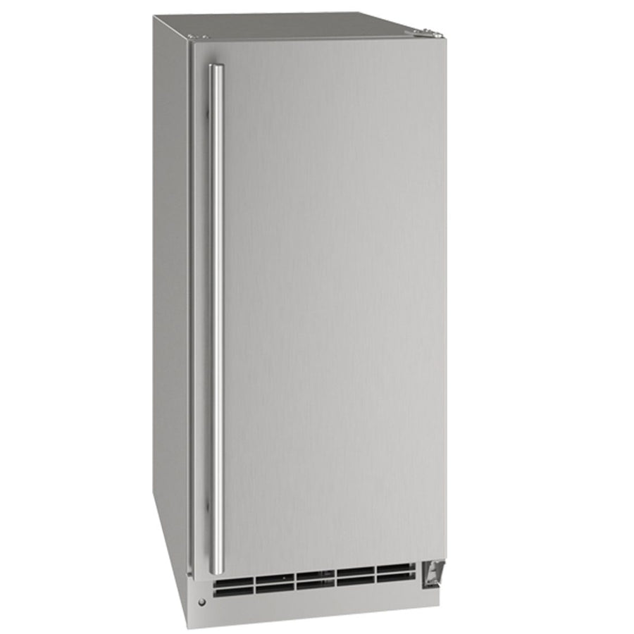 U-Line 15 Reversible Hinge Outdoor Clear Ice Maker - UOCP115-SS01B