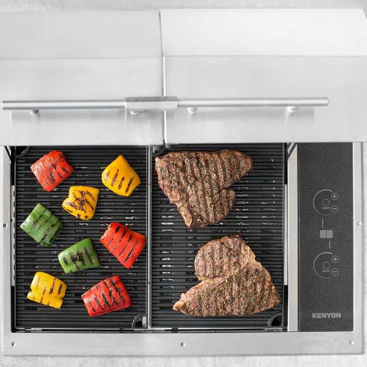 Kenyon | Texan Two Zone Split Lid Built-In Electric Grill