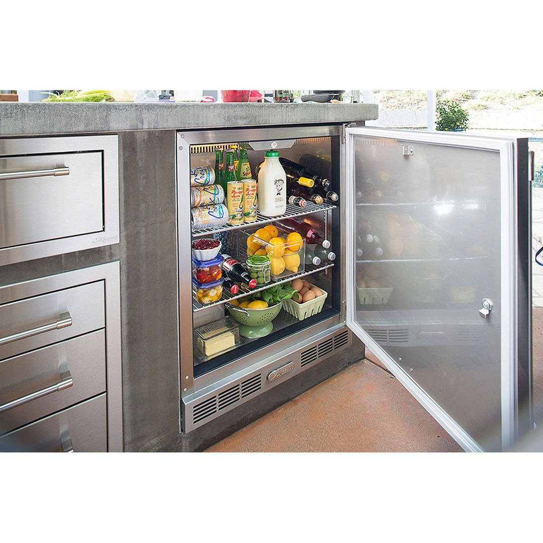 Alfresco 42” Built-In Outdoor Refrigerator The
