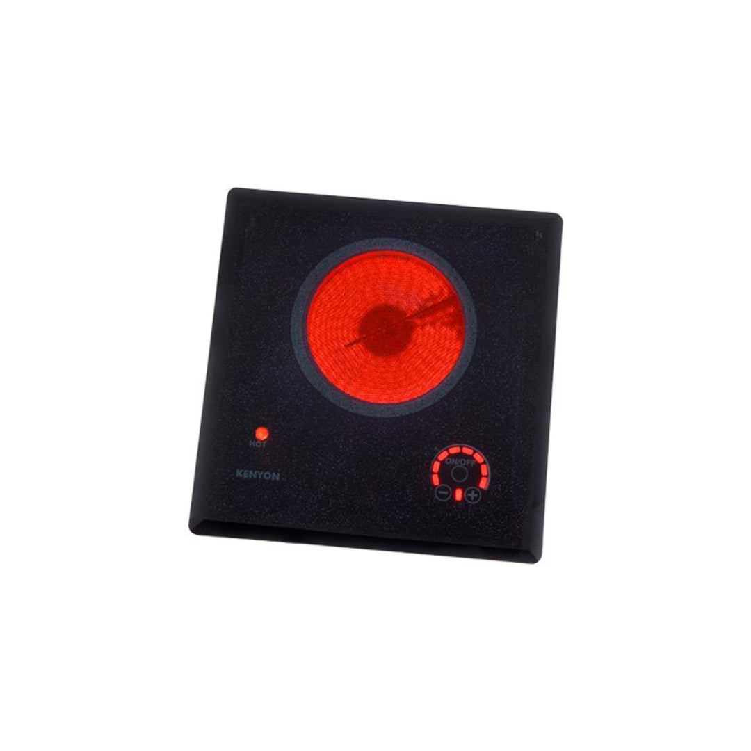 Kenyon I  Lite Touch Q Outdoor Built-In 1200W Electric Single Burner Cooktop - 120V