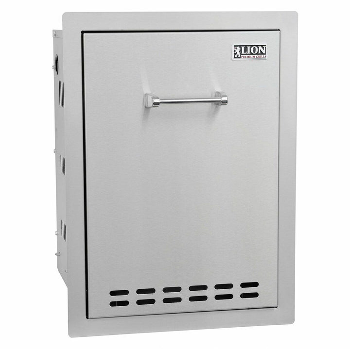 Lion L-60000 32" Built-In BBQ Bundle w/ Side Burner, Fridge & Storage