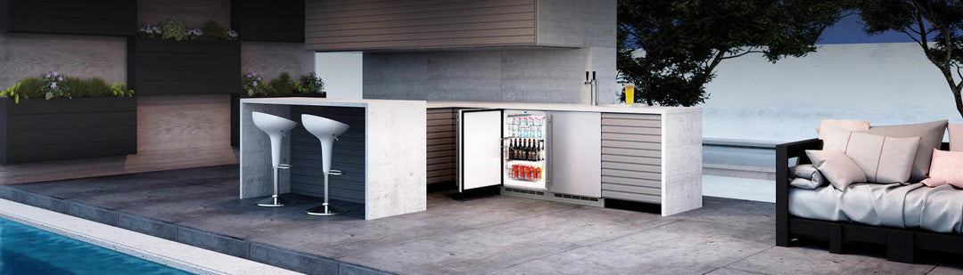 U-Line | 15" Reversible Hinge Outdoor Ice Maker